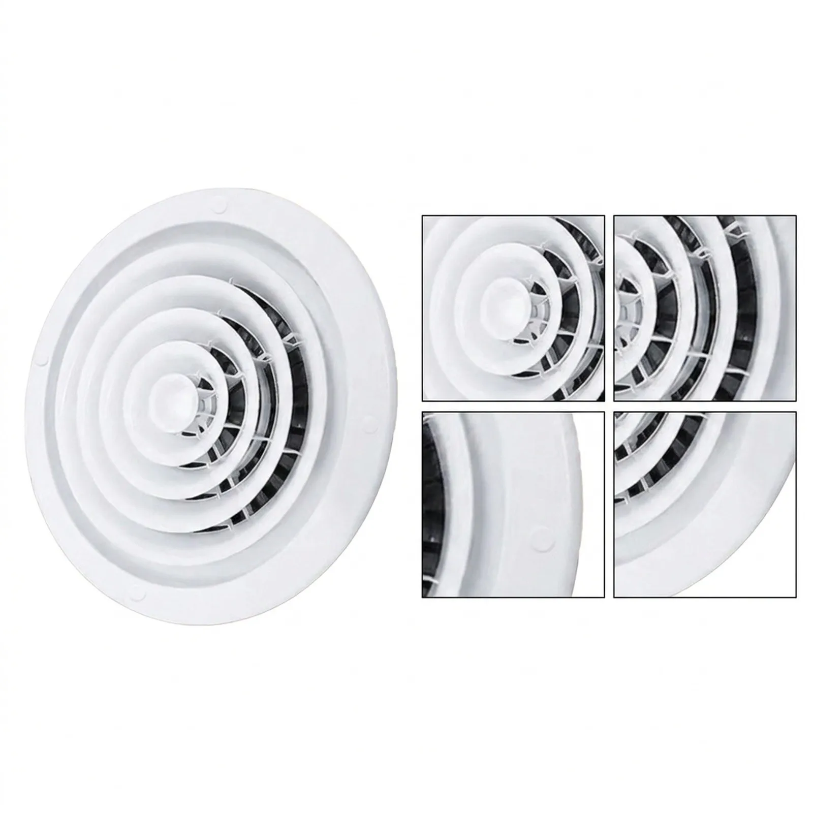 Clean Look for exhaust Vent Cover Round Air Vent ABS Material Construction Easy To Install Efficient Ventilation