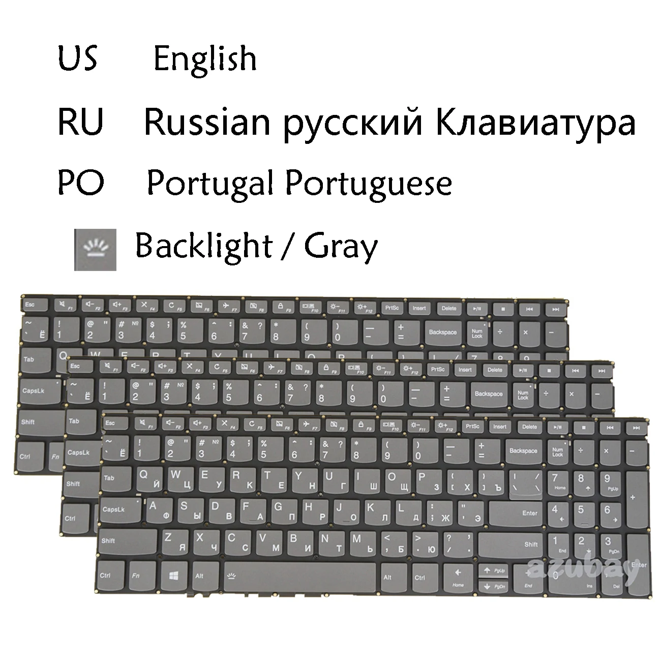 US Russian Portuguese Backlit Keyboard For Lenovo  PP5VB SN20P24117 Yoga C740-15IML C940-15IRH 9-15ITL5 S740-15IRH 9-15IMH5 82DE