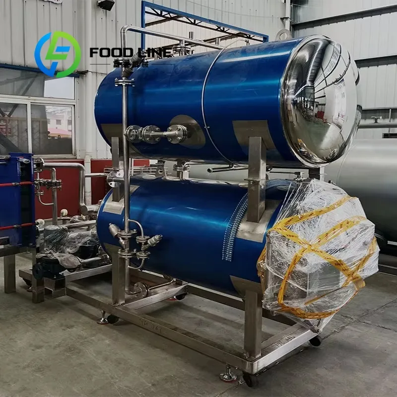 Automatic Water Immersion Retort for Pouch Food Meat Dairy SUS304 CE  Certified Sterilizer Machine 134 Centigrade Degree