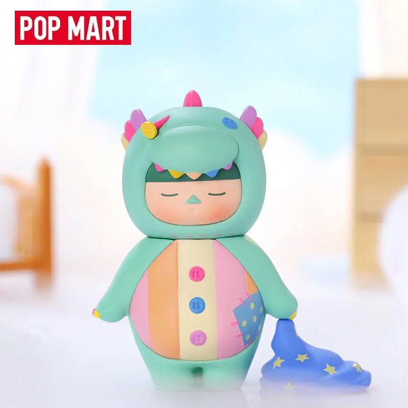 Pop Mart-Boîte ennemi de la série Pucky Elf Sleeping Baby, sac de devinette, boîte mystère, jouets beurre, mignon, figurine d'anime, ornements, collection de cadeaux