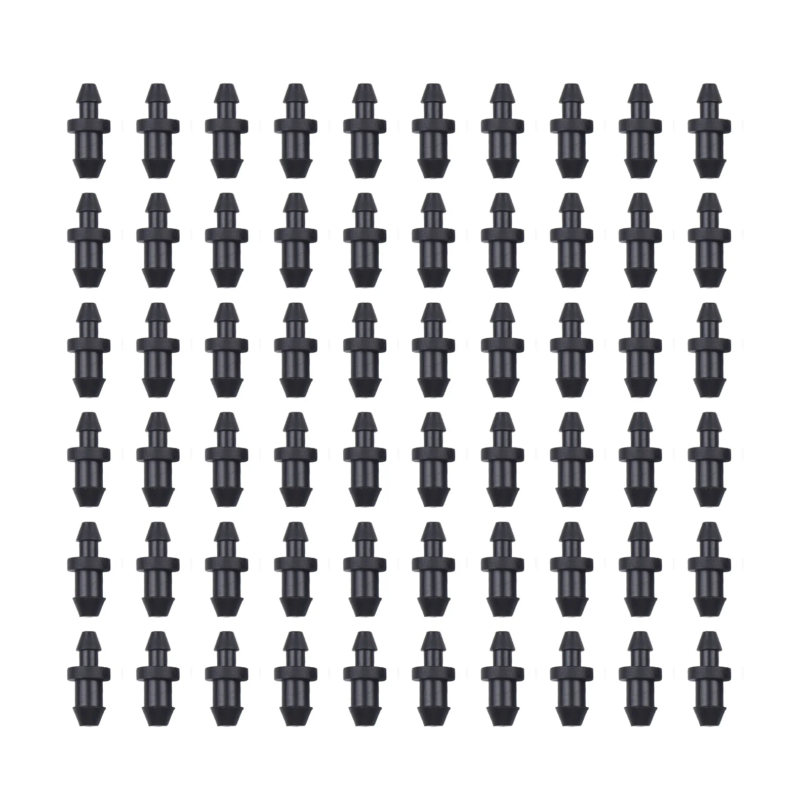 60 Pieces For Drip Irrigation Pipe End Accessories 1/4 Inch for Garden and Lawn Sprinkler Systems with Leak Resistant Design