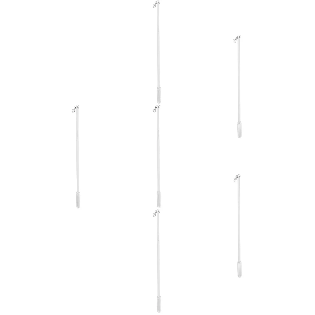 

6pcs 6 Count Curtain Pull Rod Rods Drapery Wand Wands for Grommet Drapes Curtains with Pulls