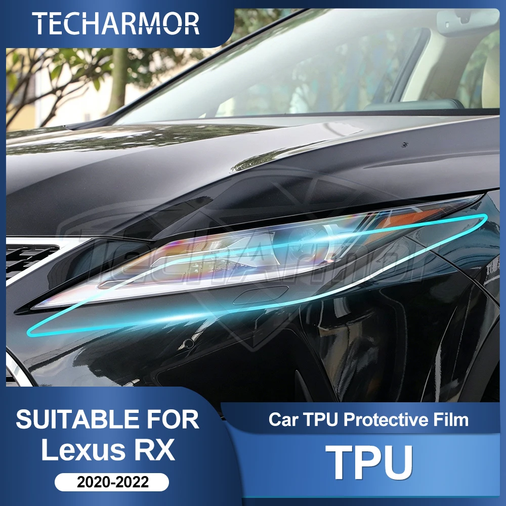 TPU Car Headlight Protective Film For Lexus RX Series 2020 2021 2022 Transport & Smoke Anti-Scratch Auto External Accessories