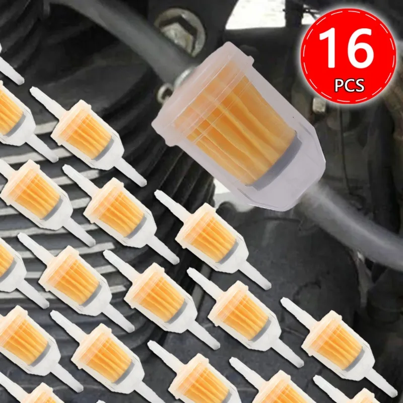 1- 16pcs Gasoline Filter Car Motorcycle oil Filters Large Small Scooter Dirt Bike ATV Fuel Filter Car Motorcycle Accessories