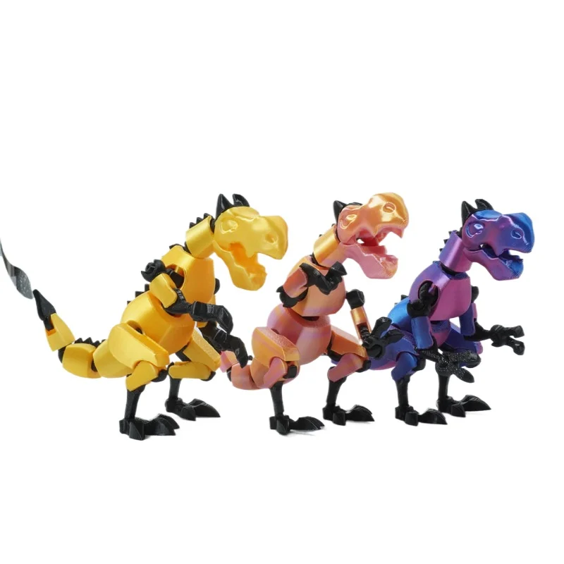 

3D printing game Tyrannosaurus rex assembly joint crowd play building block assembly toy boy holiday gift collection