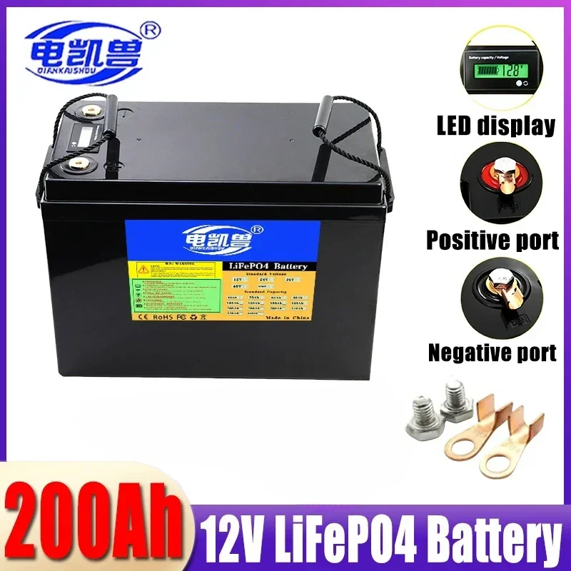 24V 150Ah 12V 300Ah 100Ah LiFePo4 Battery Built-in BMS Lithium Iron Phosphate Cells For Outdoor Camping Golf Cart Solar Storage