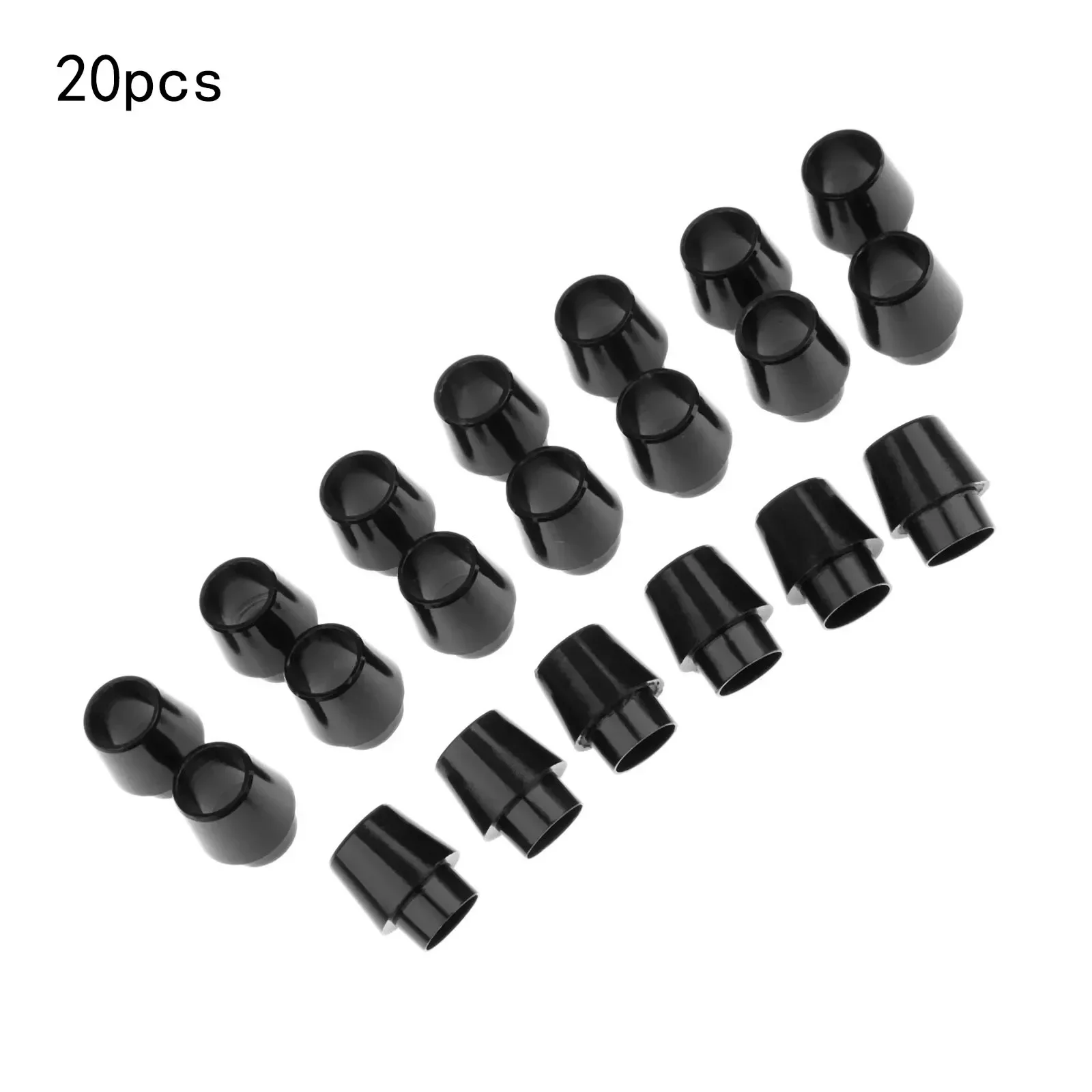 Black 20Pcs Golf Ferrules Replacement for 815 RAZRX-hot2 Shaft Sleeve Adapter Tips Size: 0.335 / 0.350 Golf Accessories