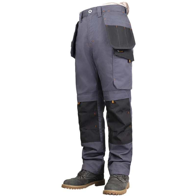 Pantalones de trabajo gruesos para Wen, ropa de trabajo de invierno, pantalones Cargo con bolsillos multifuncionales, pantalones de trabajo rectos, construcción para hombres