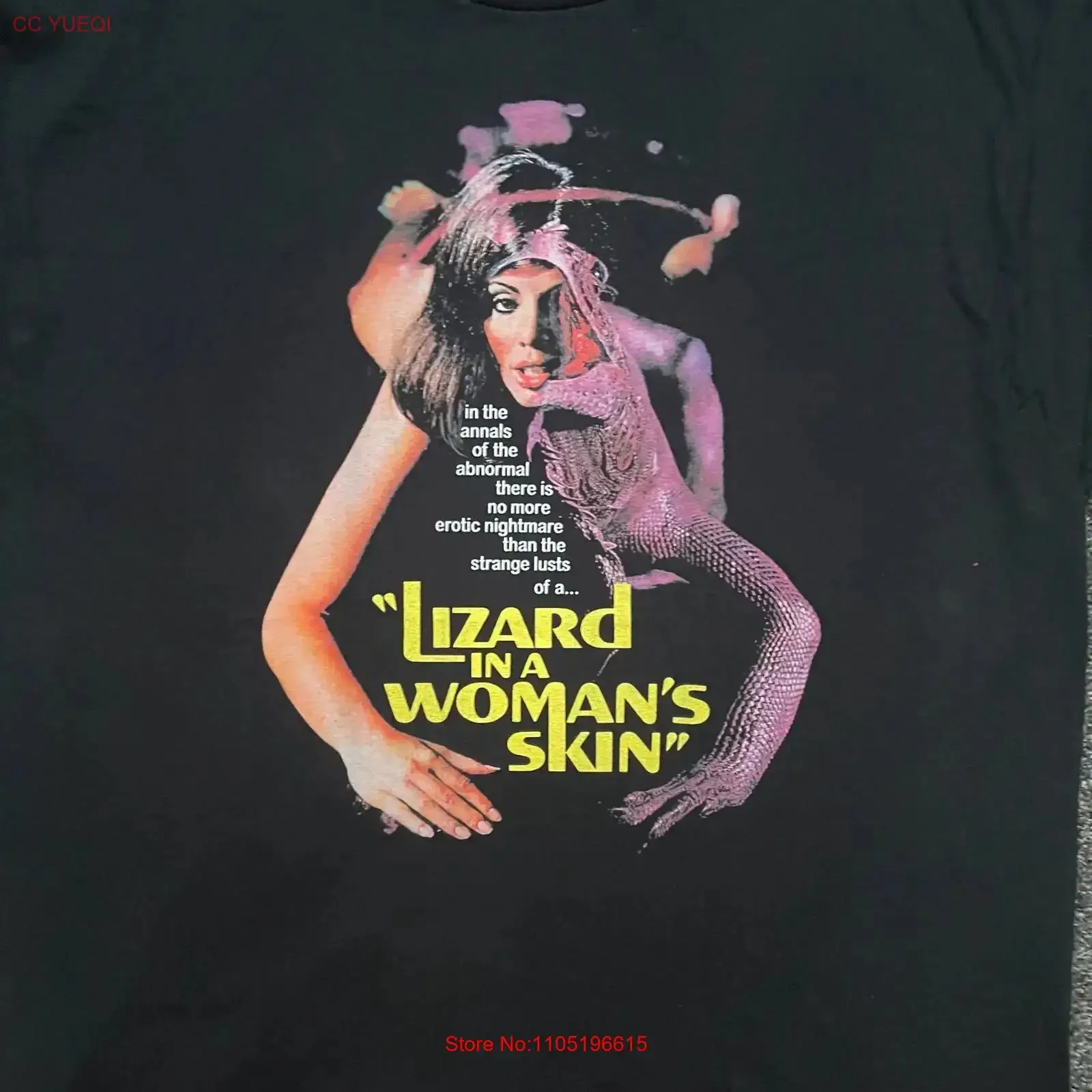 

Lizard in a Woman s Skin T shirt Various Sizes Giallo Italian Horror Movie Fulci vintage Washed Breathable streetwear homme