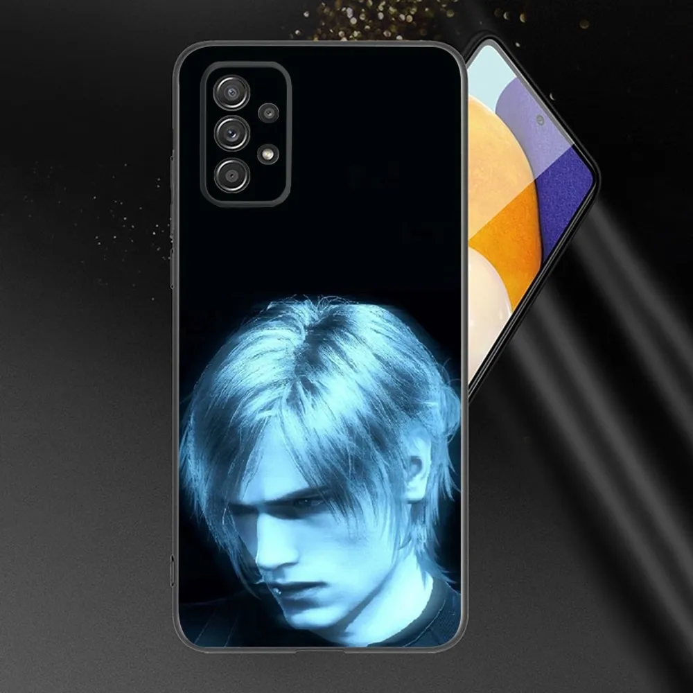 Leon R-Resident Kennedy E-Evil 4 Phone Case For Samsung Galaxy A13,A21s,A22,A31,A32,A52,A53,A71,A80,A91 Soft Black Phone Cover