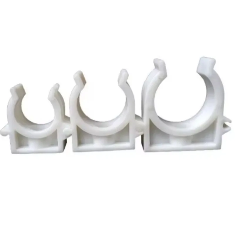 PVC Pipes Plumbing Fittings U Type Pipe Clamp 20MM 25mm Pipe Strap Fixed plumbing accessories 100PCS