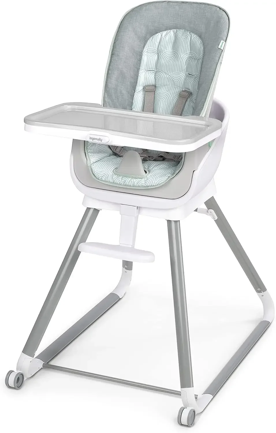 Beanstalk Baby to Big Kid 6-in-1 High Chair Converts from Soothing Infant Seat to Dining Booster Seat and more, Newbor