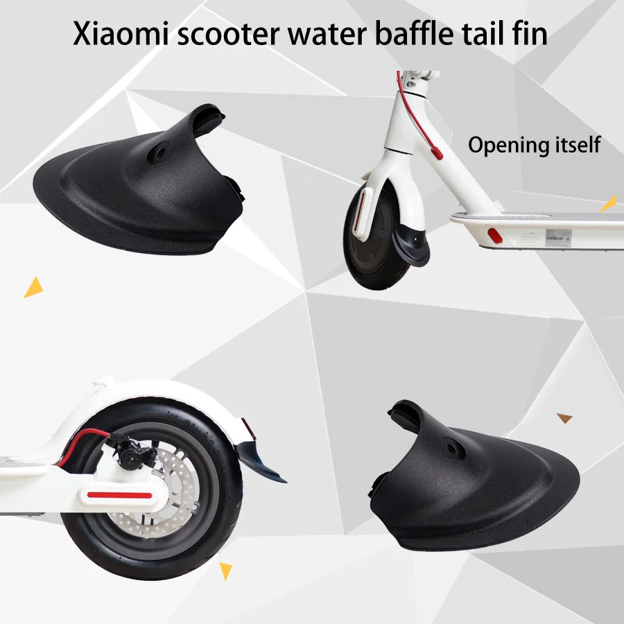 Front Rear Fender Fishtail Shape Water Baffle for Xiaomi Mijia M365 M365 Pro S1 Scooter Extension the Tail Mudguard Parts