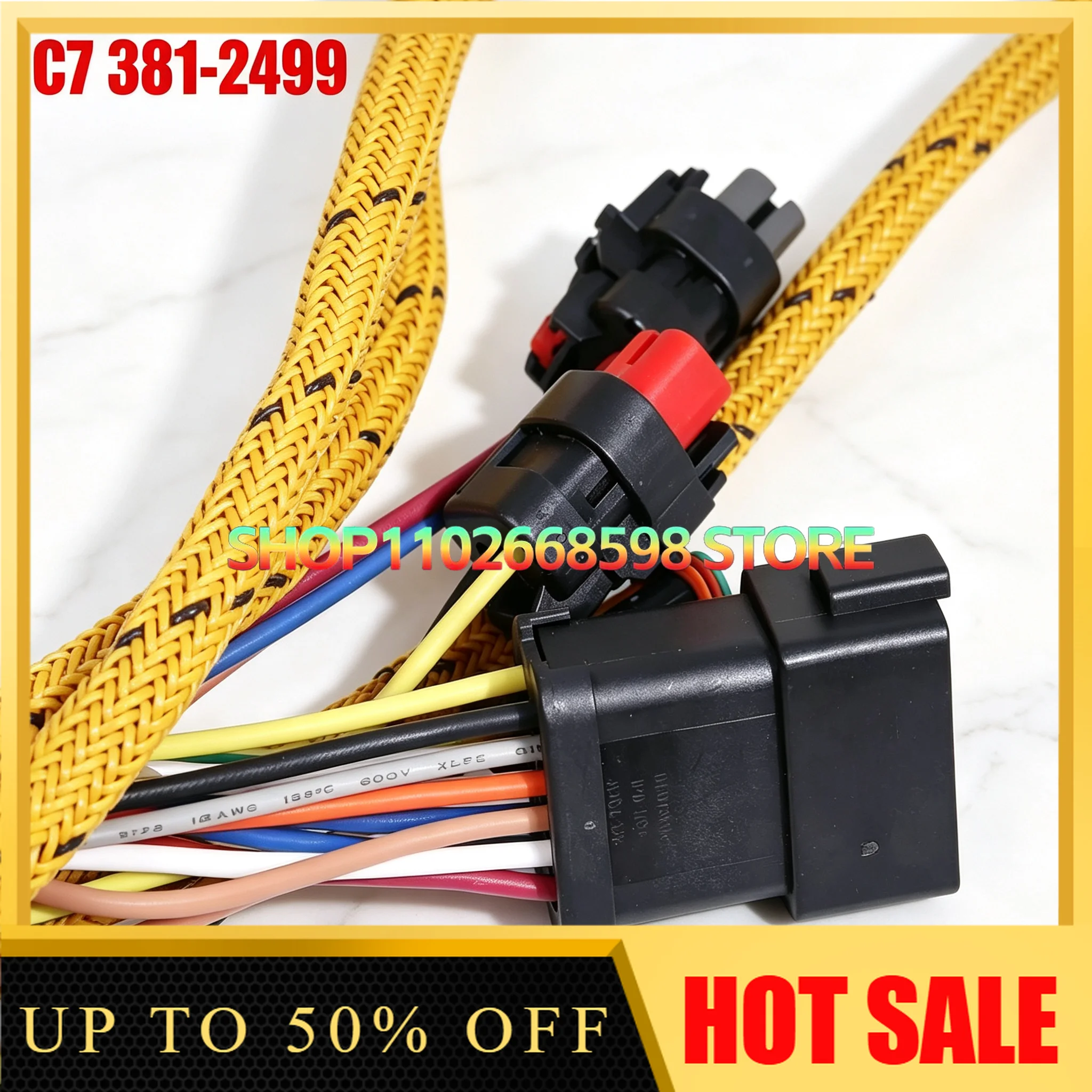 Engine Harness for Excavator E324D E325D E329D C7 381-2499 3812499  Equipment Manufacturer Part