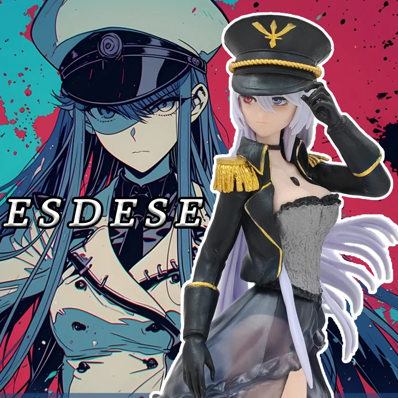 24 سم Akame ga Kill! Esdeath vs Akame Duel Ver شخصية قابلة للتطبيق مع قاعدة قابلة للجمع لسطح المكتب لعبة عصرية هدية لمحبي الرسوم المتحركة