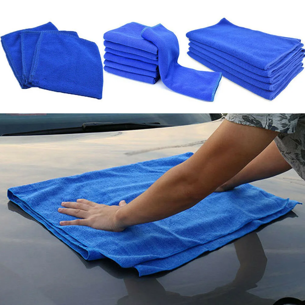 

Hot 60x160cm Blue Large Car Wash Microfiber Towel Car Cleaning Drying Soft Cloth Hemming Car Care Cloth Detailing Car Wash Towel