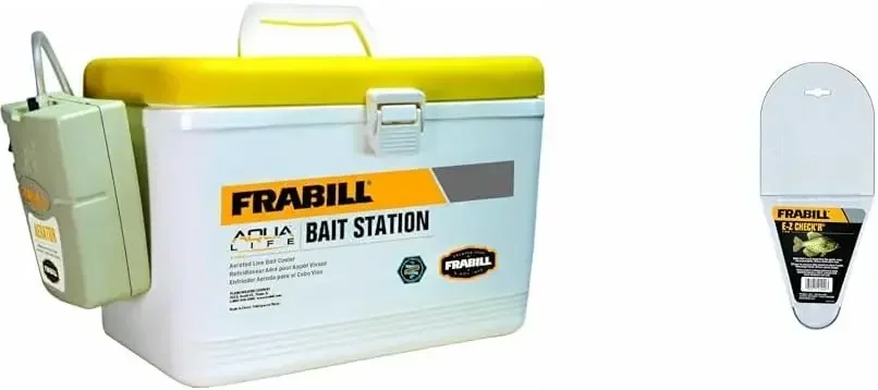 For Frabill Bait Box with Aerator | Live Bait Storage Cooler with Portable Aerator | 8-Quart Capacity