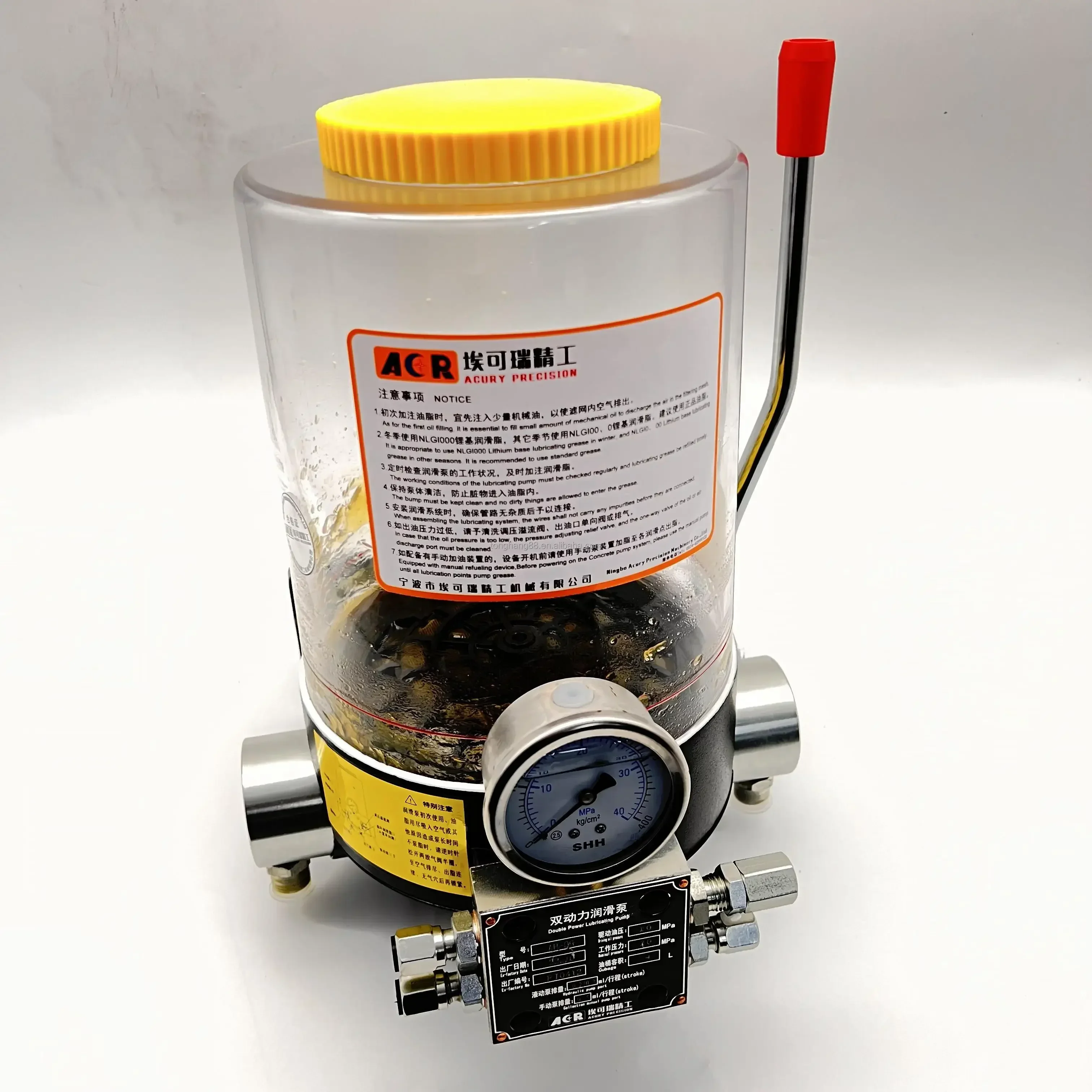 Auto Greaser With Hand Operated For Truck-mounted Concrete Pumps Lubrication Grease Pump