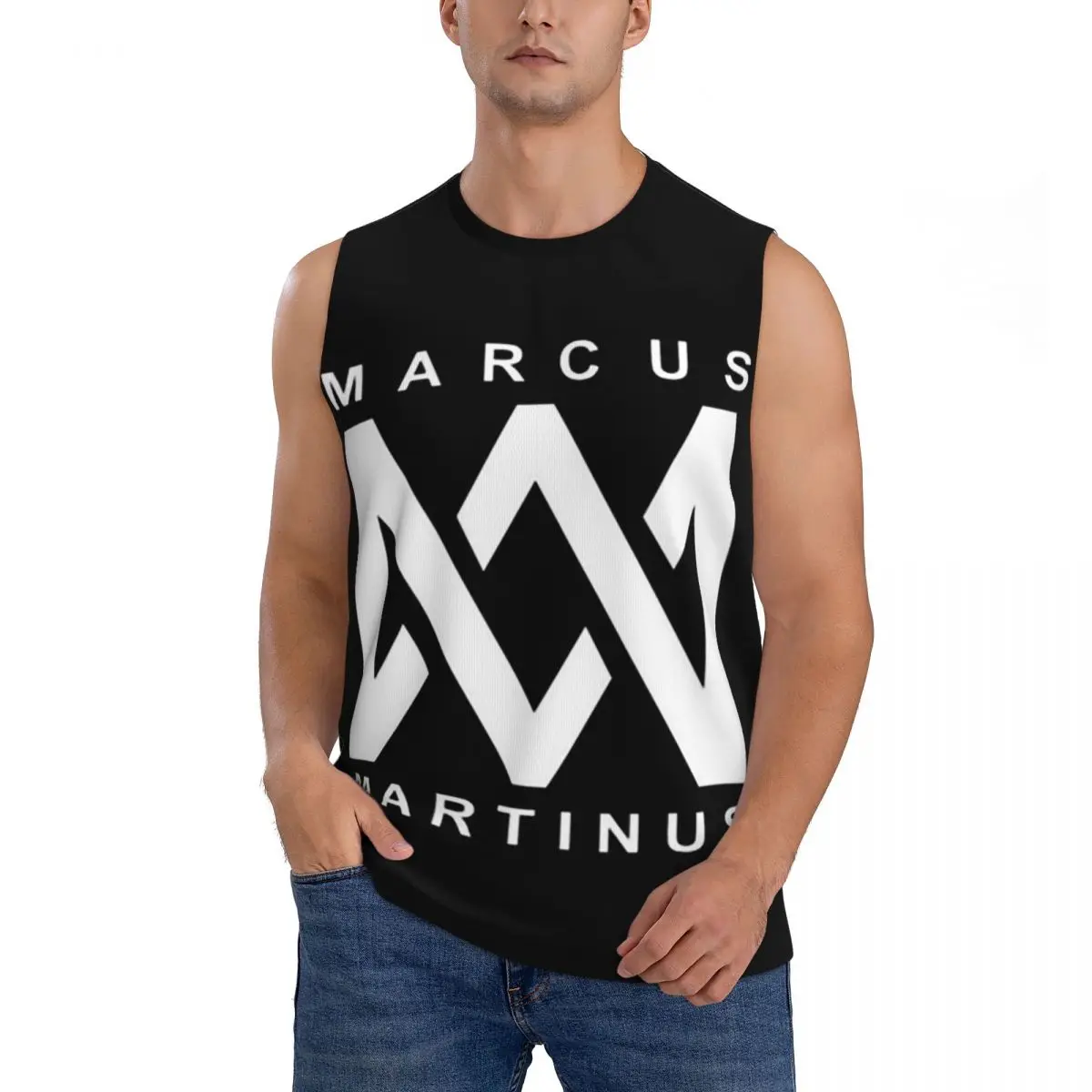 Marcus And Martinus Norway Camisetas sin mangas para hombre, de secado rápido, transpirables, para gimnasio, fitness, correr, chaleco deportivo informal de verano