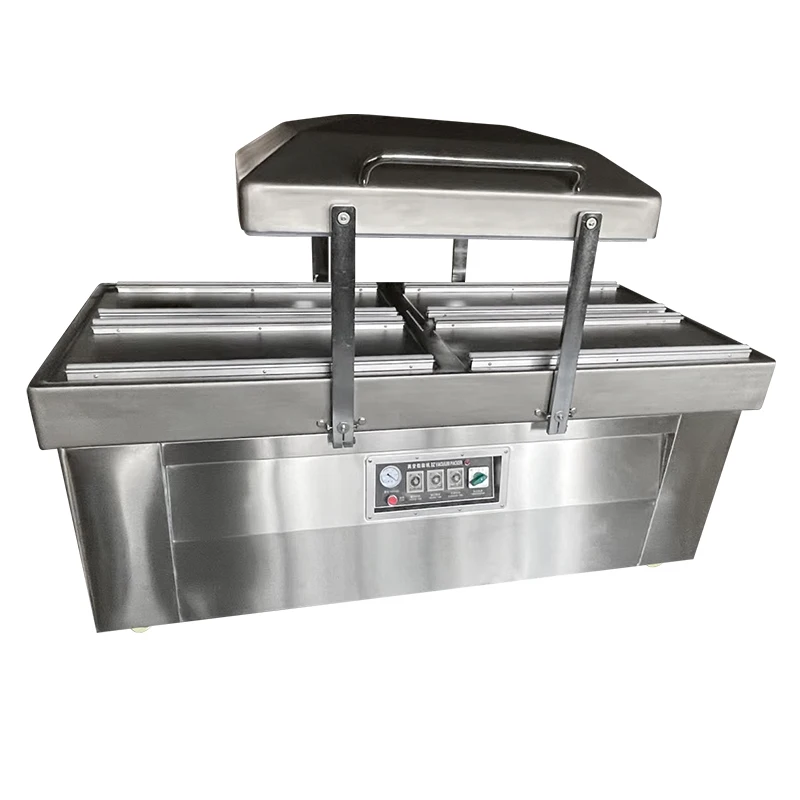 Double Chamber Vacuum Sealing  DZ-800-A/4C Vacuum Packing  with 4 Sealings for High Efficiency