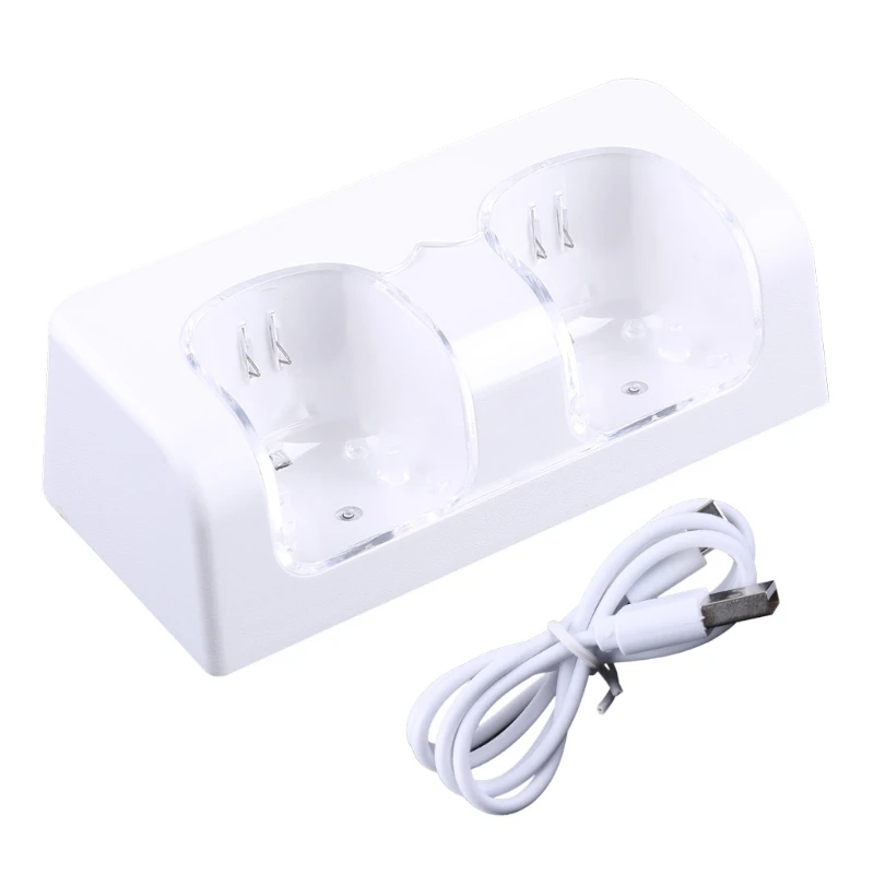2 Ports Charging Station with 2 Rechargeable 2800 mAh Battery Pack for Wii Remote Controller 896C