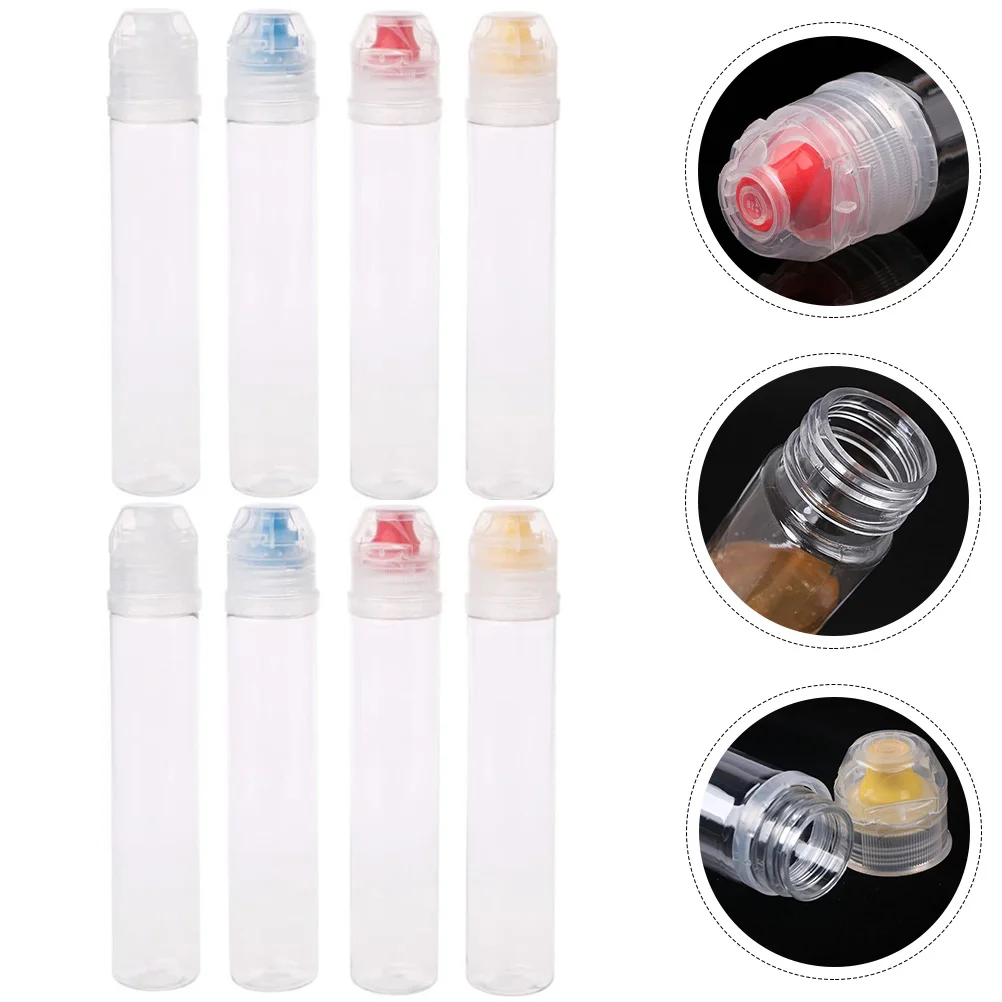 

8 Pcs Barbecue Accessories Small Squeeze Bottle Sauce Containers Kitchen Bottles Food