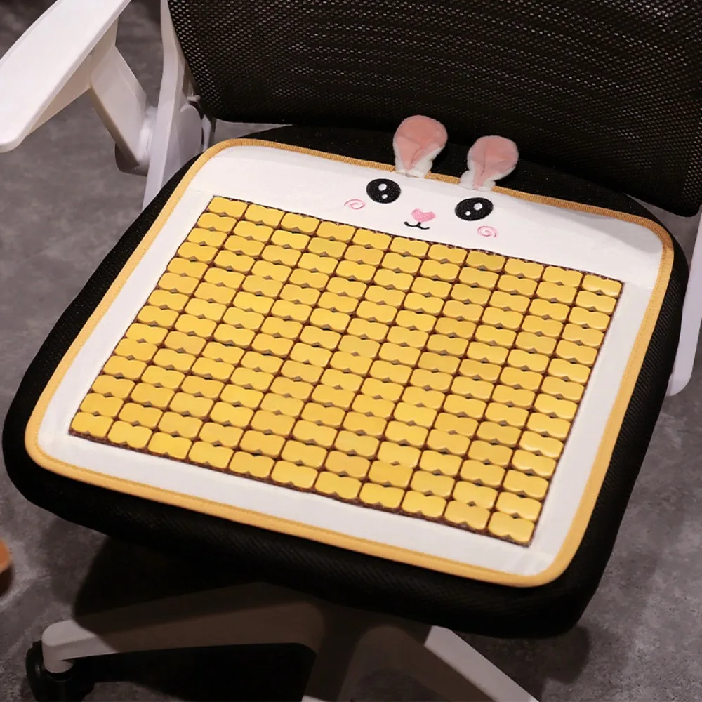 

Cartoon Animal Pattern Summer Cool Seat Cushion Breathable Anti Slip Cooling Car Seat Mat Square Student Chair Mat Office