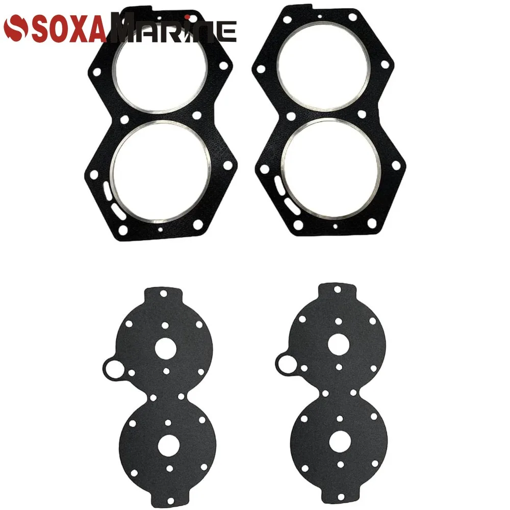 318358 Head Cover Gasket Water Jacket Gasket for Johnson Evinrude V4 88HP 90HP 100HP 110HP 115HP 140HP 318335 18-2956 18-2873-9