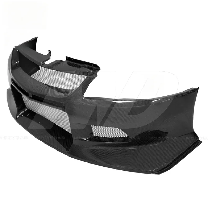 for Mitsubishi Lancer Evolution Evo 2001-2007  7 8 9 Volte Style Carbon Fiber Front Bumper With Canards
