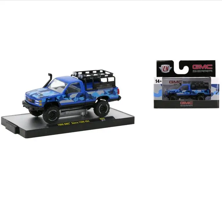M2 Machines 1:64 1998 GMC Sierra 1500 4X4 alloy car model Children's toys and gifts