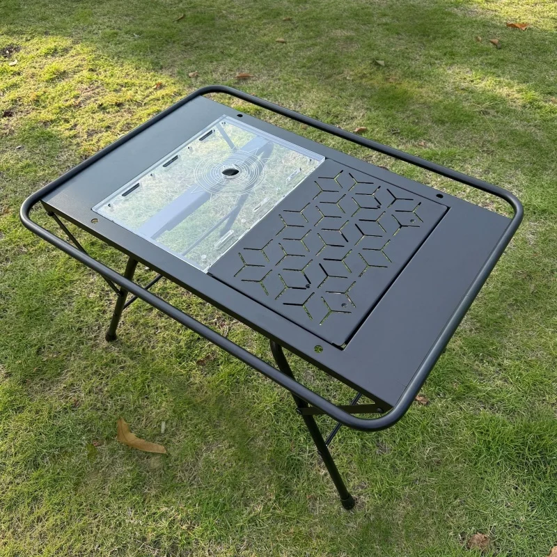 

IGT Table for Camping Aluminum Alloy Folding Table Portable Lightweight Picnic Cool Equipment 2-Unit
