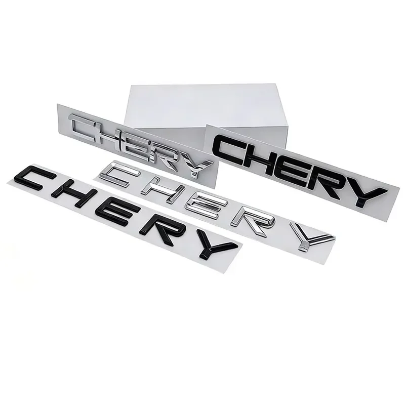 CHERY Trunk Mark Car Stickers For CHERY Series English Alphabet Sign Rear Tail Labels Car Boot Emblem Refit Car Accessories