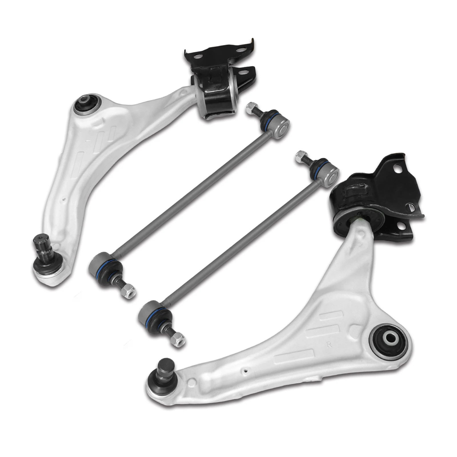 TOPICKSAP 4Pcs Front Lower Control Arm w/Ball Joint & Sway Bar Link for Land Rover Range Rover Evoque 2012-2019 CMS101441