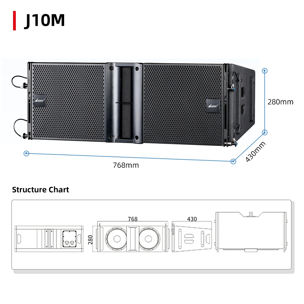 J10M 2023 Best Selling Professional 10 inch Dual Full Range Waterproof Line Array Stage Outdoor Speakers System