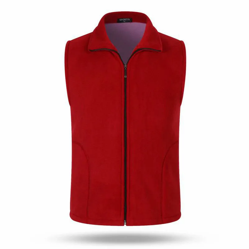 Casual jacket Women's Vest Polar Fleece Jacket Middle-Aged And Elderly Sleeveless Jacket Ladies Fashion Zipper Casual Waistcoat