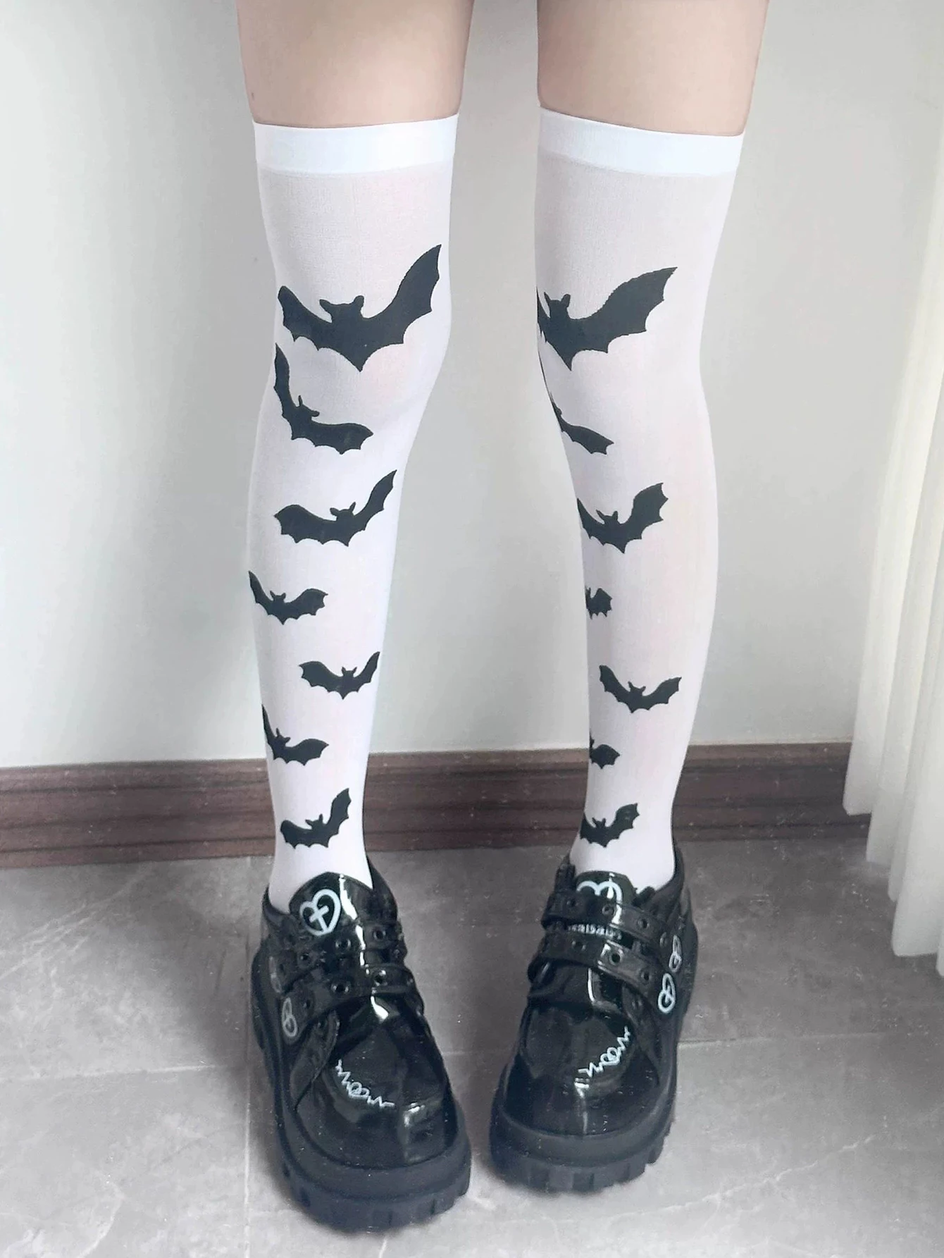 Personality ladies bat socks halloween cos socks masquerade prom stockings