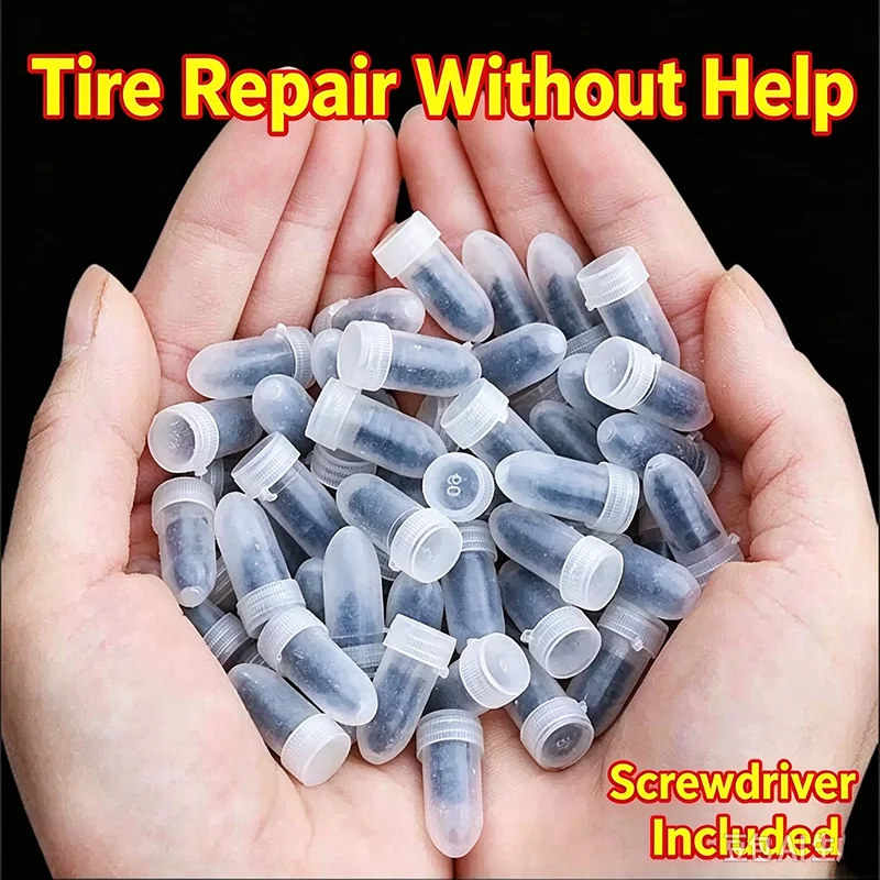Vacuum Tire Repair Rubber Nails Tubeless Tyre Plug Kit For Motorcycle Electric Car Puncture Repair Studs