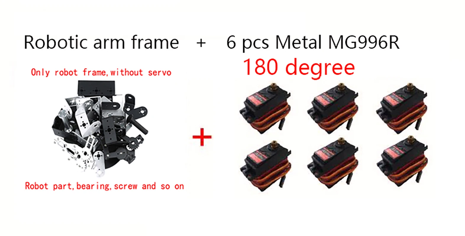 Черный 6-дводный роботизированный манипулятор с металлической вращающейся основой MG996 180/360 градусов ESP32 для робота Arduino DIY Kit Программируемый зажим для робота