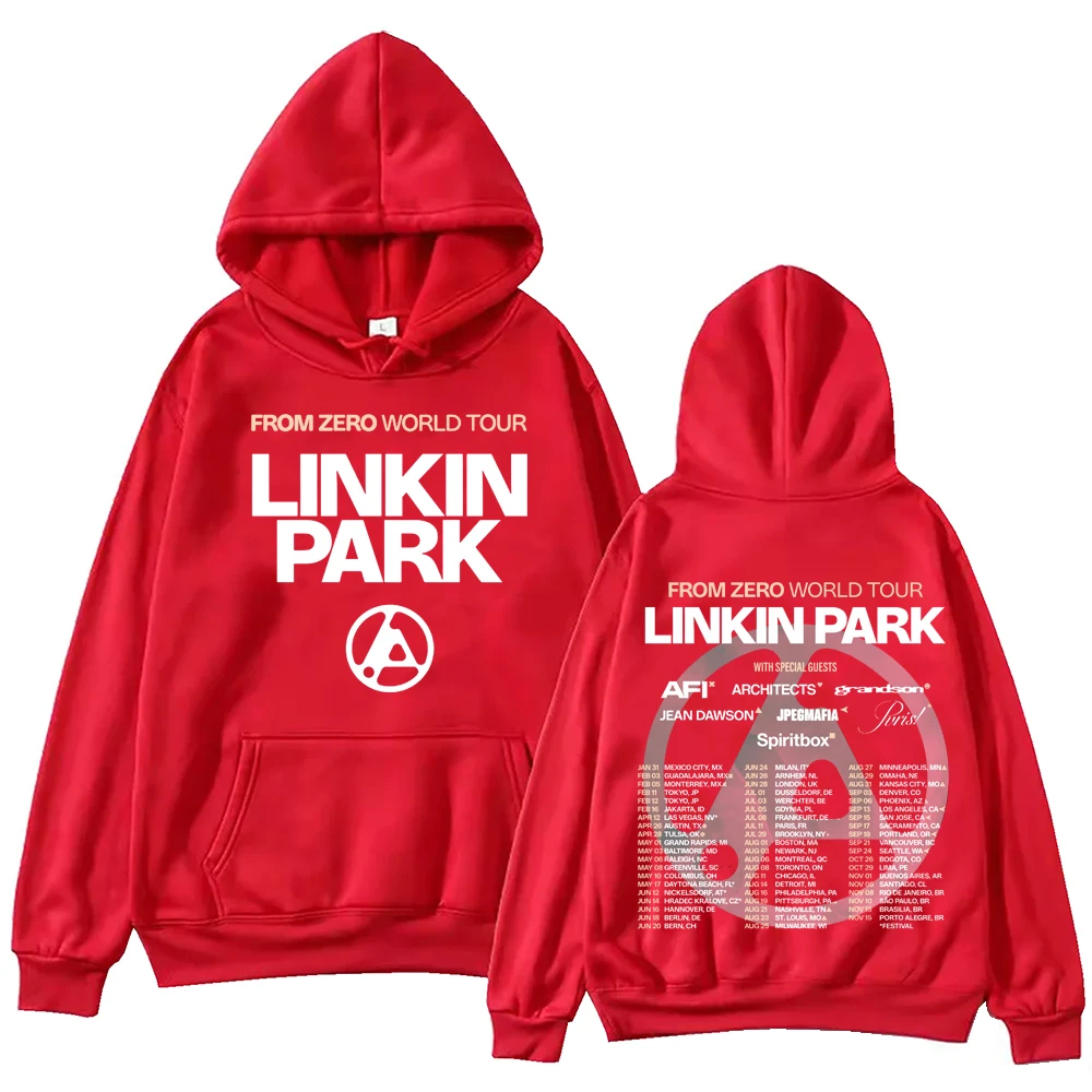 Linkin From Zero World Tour 2025 Hoodie Harajuku Hip Hop Pullover Tops Sweatshirt Gift
