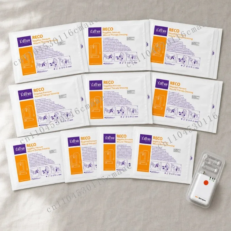 Complete RECO NPWT Wound Dressing Set 10*20cm Long Strip Dressing Portable Vacuum Negative Pressure Kit For Chronic & Traumatic