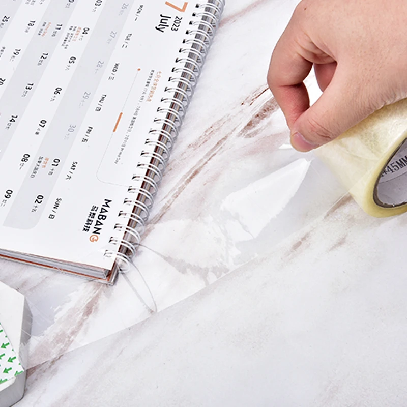 1800 بوصة/لفة أدوات التعبئة والتغليف الشريط الشفاف مكتب التعبئة لوازم مقاوم للماء مادة البولي بروبيلين دائم يمكن الكتابة كعلام