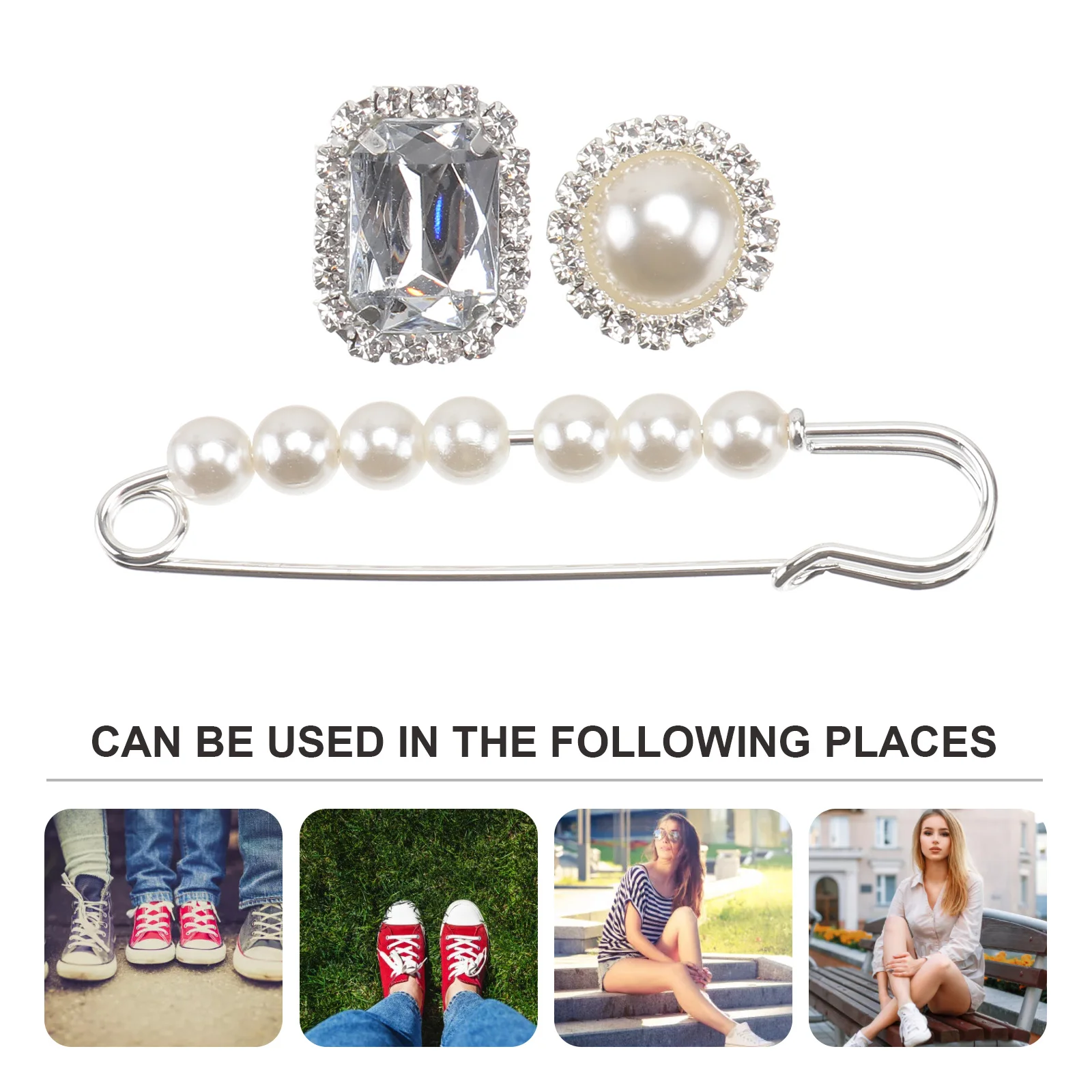 

6pcs Shoe Buckles 3-Piece Set Decorative Fashion Ornaments Lightweight Sparkling Jewelry For Women Wedding Party Daily Wear