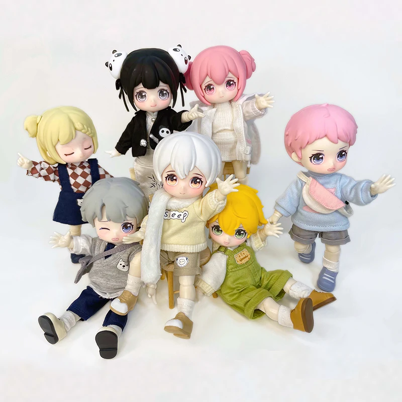 NAGI Beast Kindergarten Series Obtisu11 Bjd Blind Box 1/12Bjd Dolls Kawaii Doll Caja Ciega Action Figures Toys Model Mystery Box