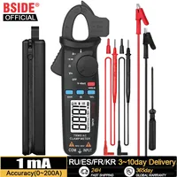 BSIDE Digital Clamp Meter Auto-Rang True RMS 1mA Accuracy 200A Current DC AC Multimeter Vol Ohm Diode Temperature NCV Tester