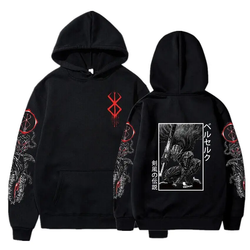 Berserk Guts Griffith Anime Hoodies Men Women Sweatshirts Pullovers Sweater Gift