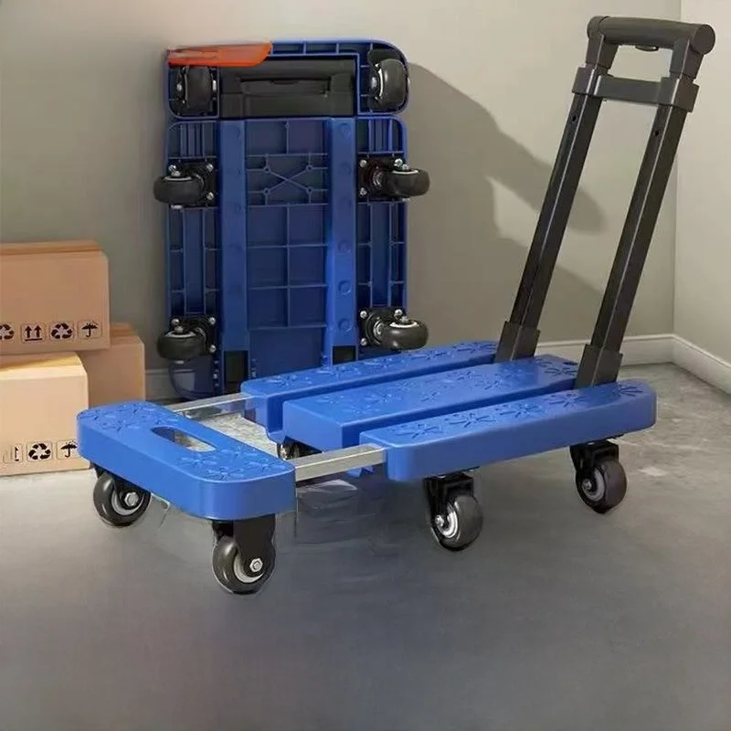 chariot-de-courses-pliable-portable-a-traction-manuelle-vehicule-de-livraison-compact-poignee-retractable-en-fer-plastique-et-acier-inoxydable