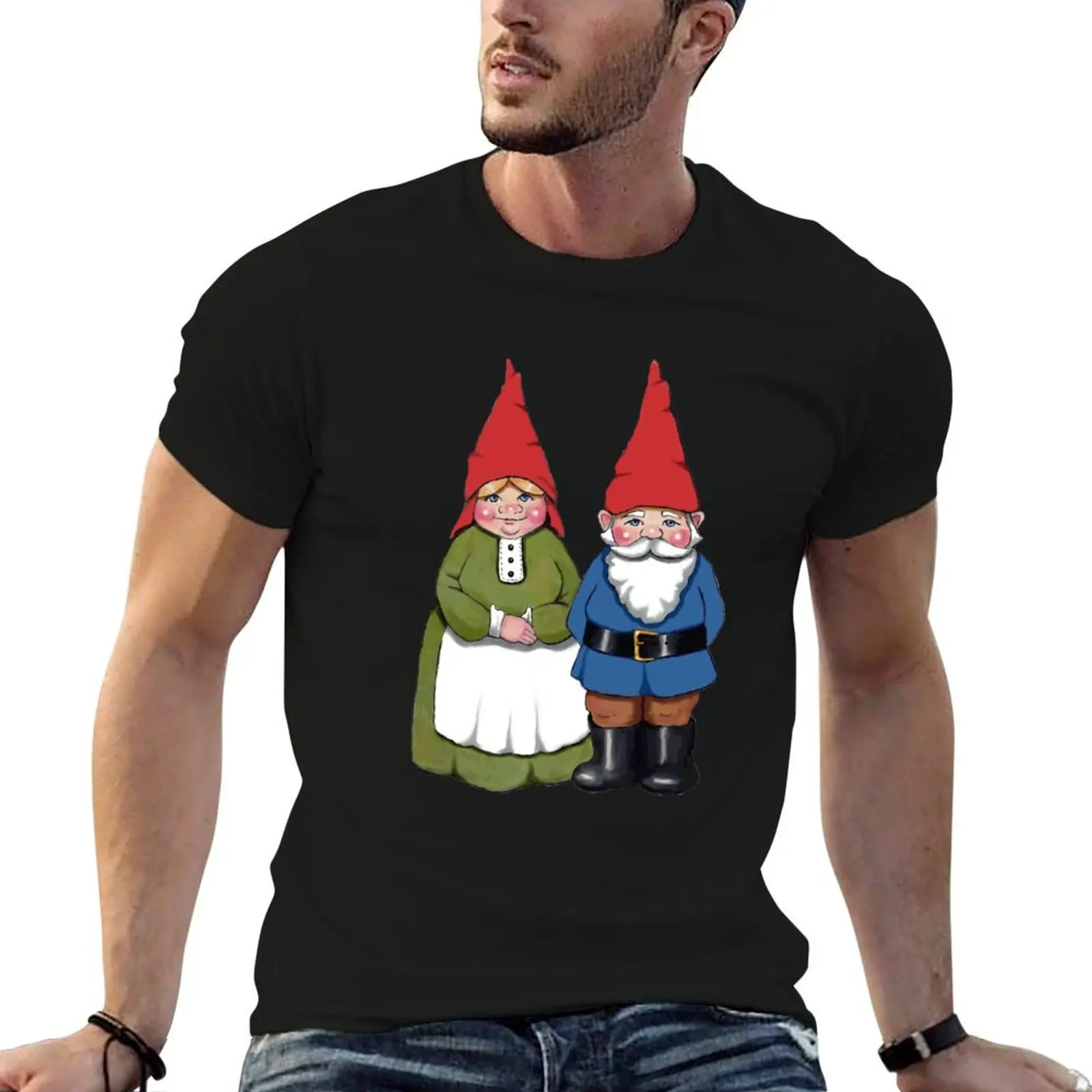 

Gnome Couple, Man and Wife, Hand Drawn Gnomes T-Shirt t shirt man designer t shirts designer T-Shirt
