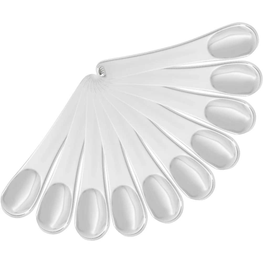 

10Pcs Face Cream Spoons Makeup Scraper Alloy Spatulas Facial Mask Scoops Eye Cream Stick Tool Makeup Spatula