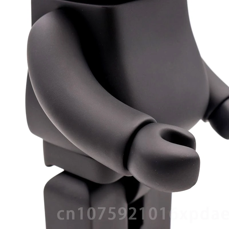 400% Bear Quality Black White DIY Assembly 28cm Galaxy Painting Bear 3D Model Mini Figure Toys