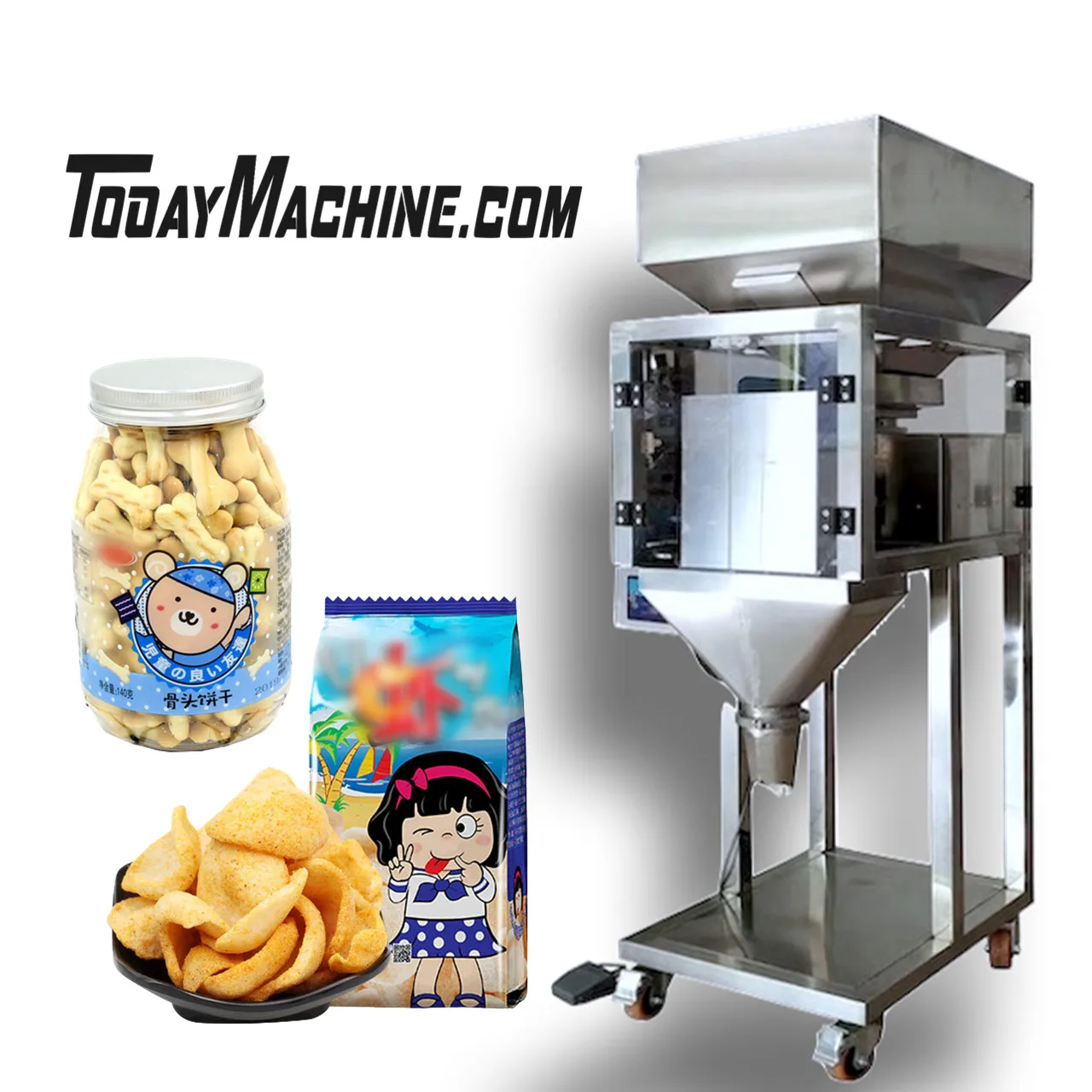 Multi-Head Combination Weigher Snack Jerky Popcorn Balls Filling Machine